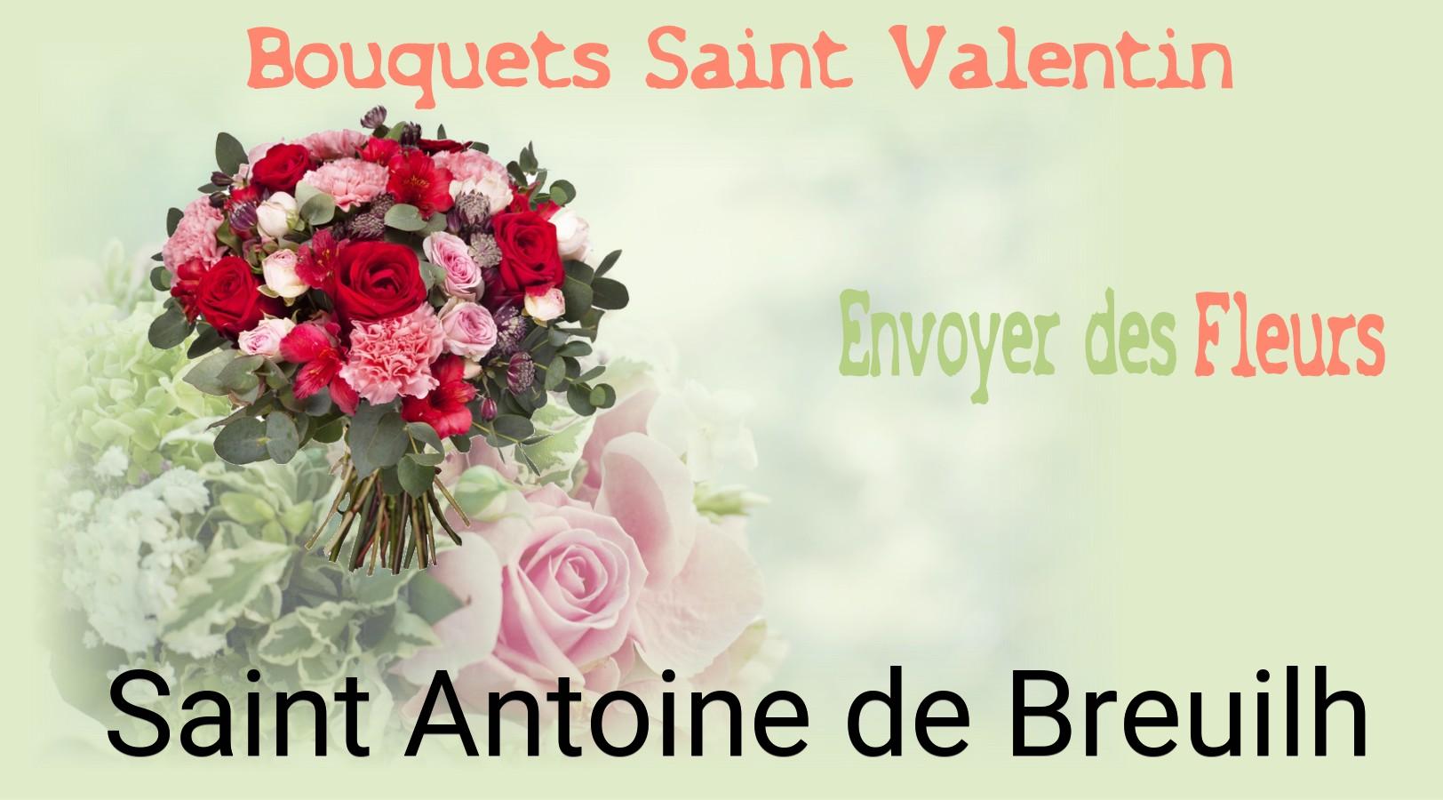 Roses de Saint-Valentin livrées à Saint-Antoine-de-Breuilh